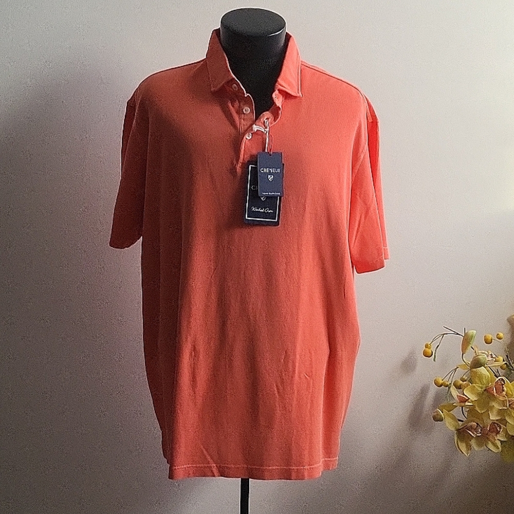 Cremuex,  classic, NWT, XXL. Polo , sleets on the sides